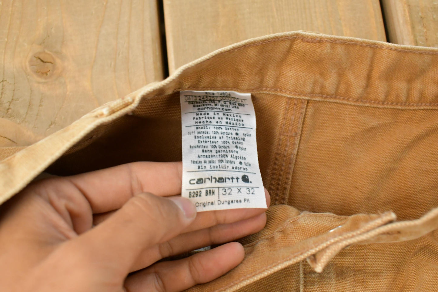 Vintage 2000s Carhartt Bushwhacker Double Knee Canvas Pants Men's 32 x 32