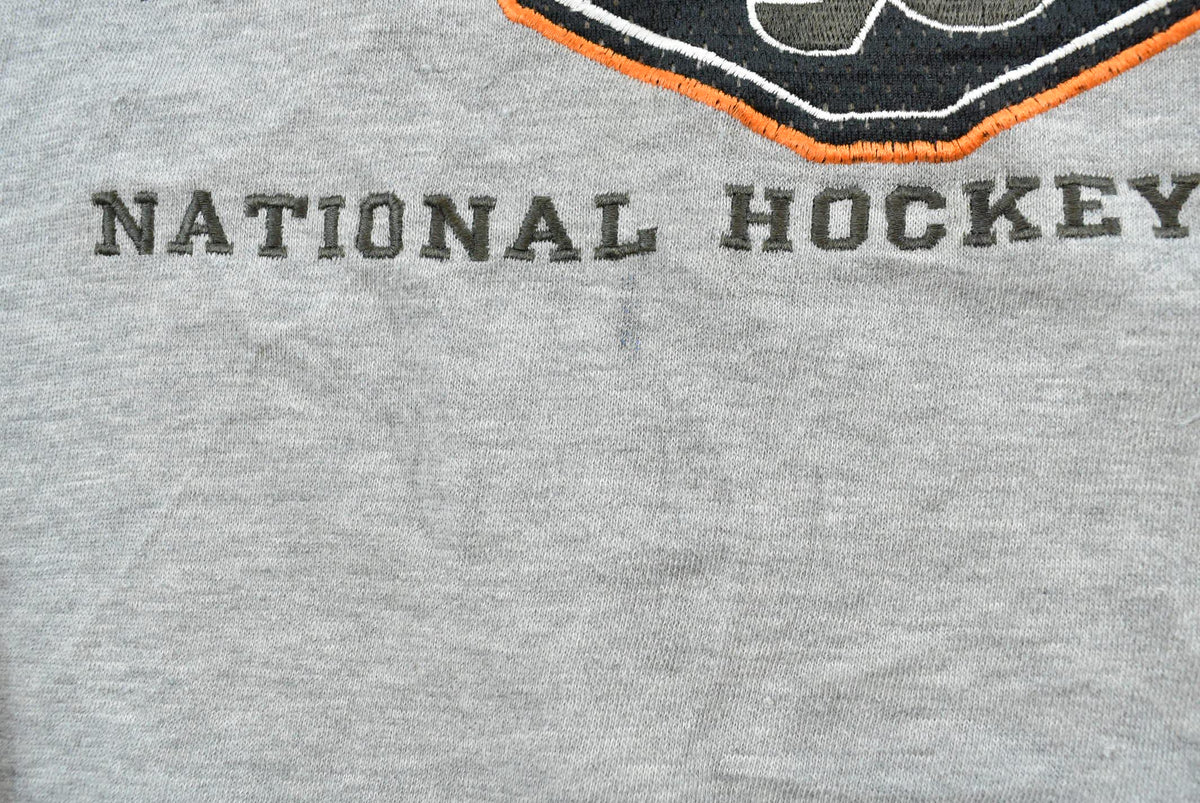 Vintage 1990s Philadelphia Flyers Lee Sport NHL Hockey V Neck Sweatshirt Men's XL