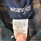 Vintage 1990s Wrangler Plaid Western Style Button Up Shirt Men's Large