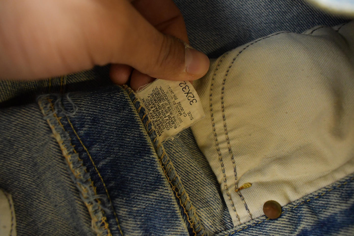 Vintage 1970s Lee Distressed Flare Denim Jeans Men's 30 x 31