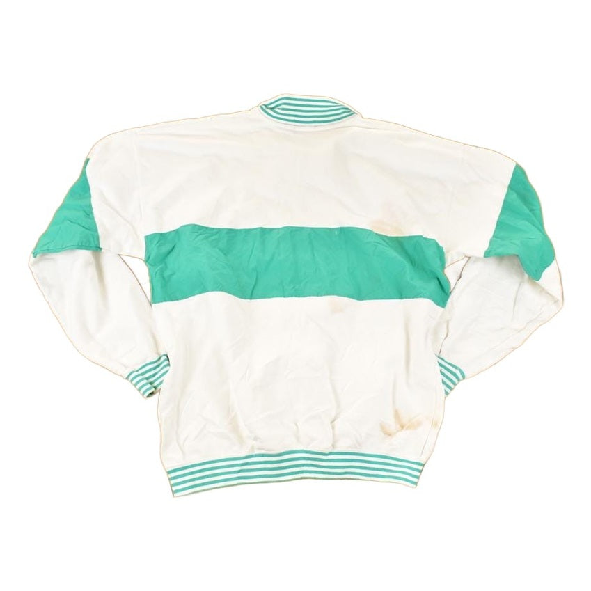 Vintage 1990s Izod Lacoste Colour Block Collared Crewneck Sweatshirt Men's L