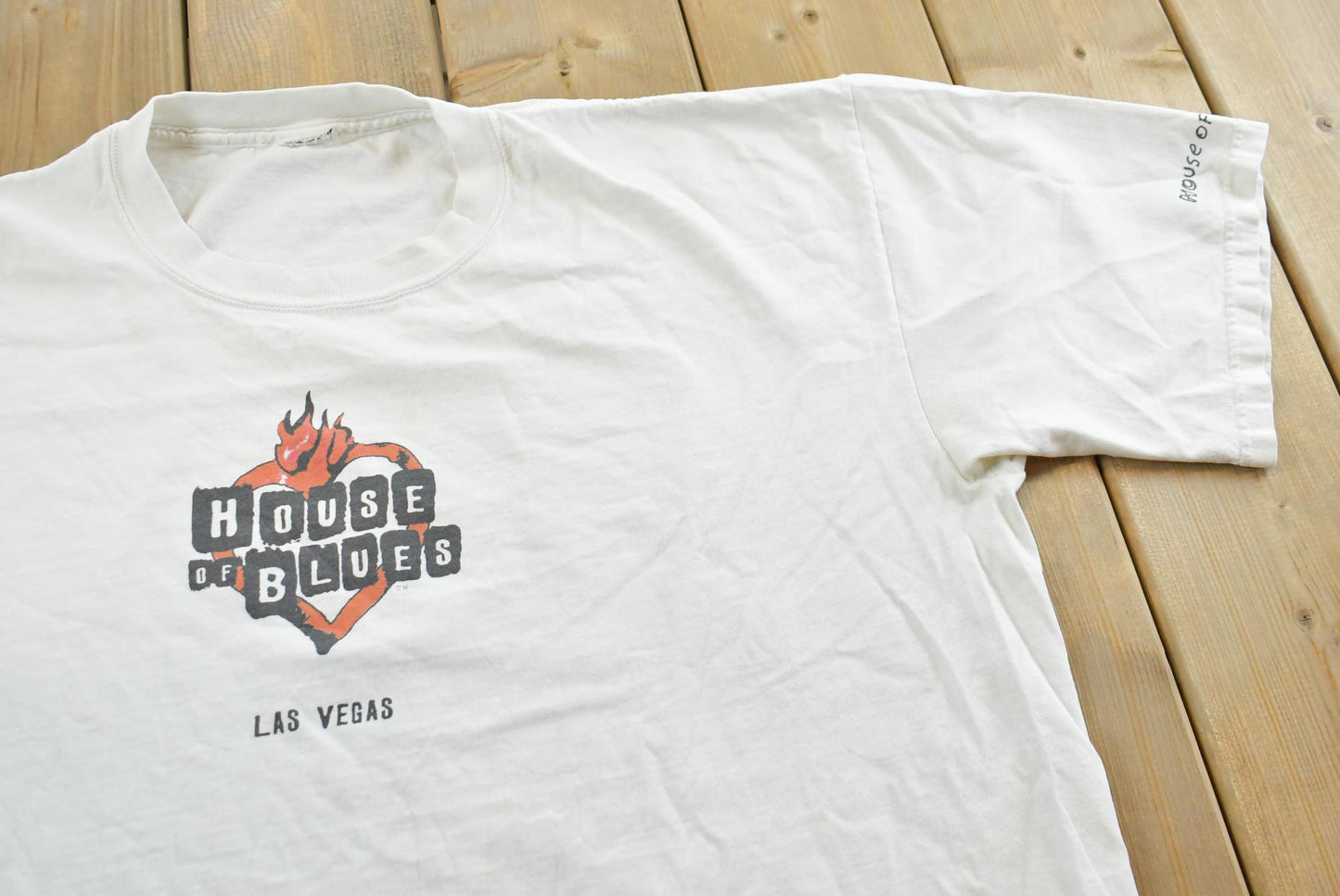 Vintage 1990s House Of Blues Las Vegas Graphic T-Shirt Mens 2XL