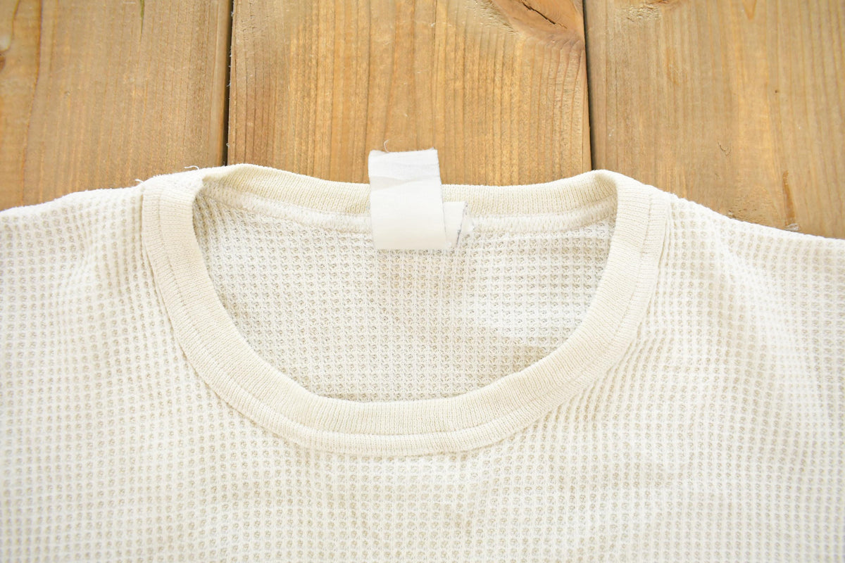 Vintage 1980s Thermal Long Sleeve Undershirt Men's S