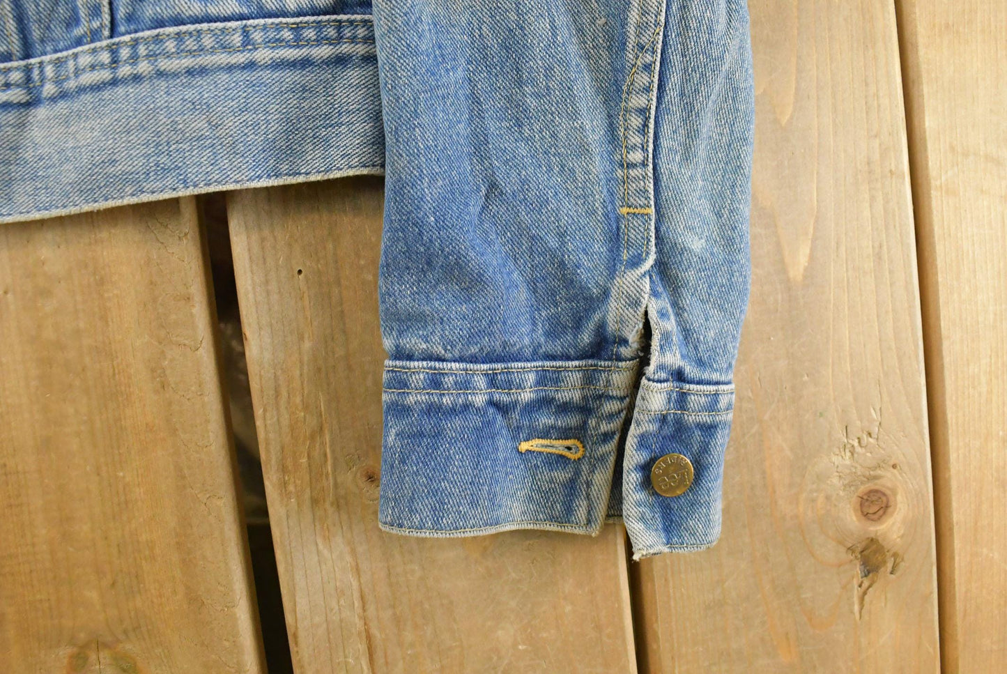 Vintage 1970s Lee Denim Jean Trucker Jacket Men's S-M