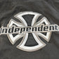 Vintage Y2K Independent Trucks Embroidered Logo Skateboarding Full Zip Hoodie Sweatshirt Men's L