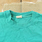 Vintage 1990s Fruit of the Loom Blank Teal Pocket T-Shirt Men's L