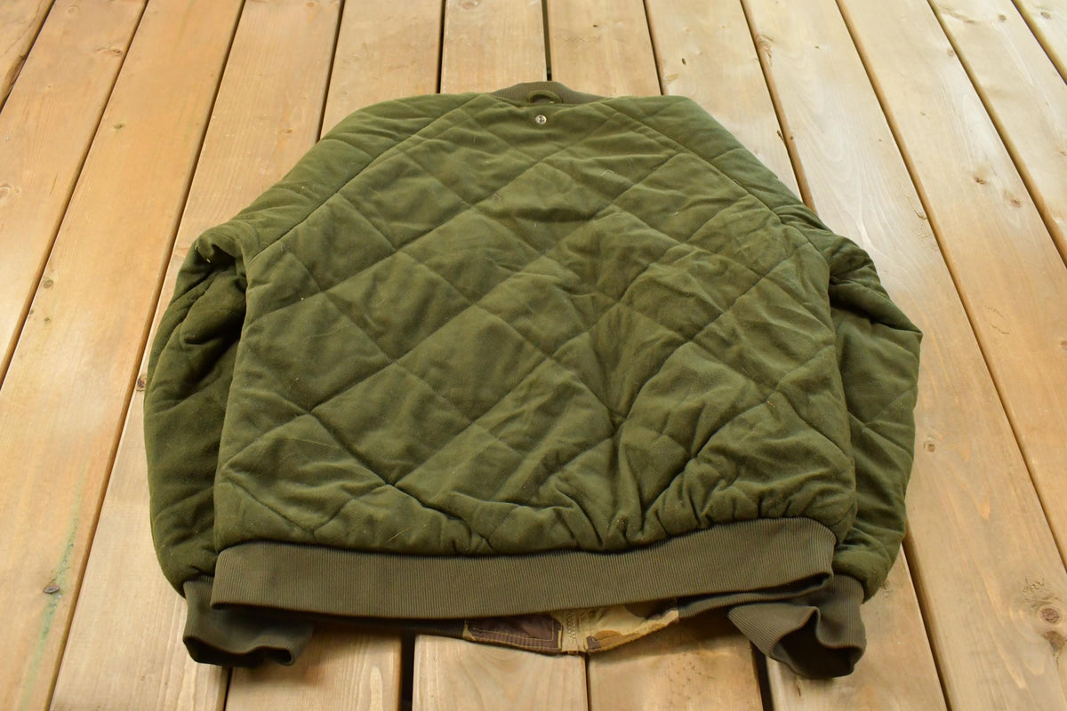 Vintage 1990s Gamehide Reversible Fleece Camo Liner Jacket Men's Medium