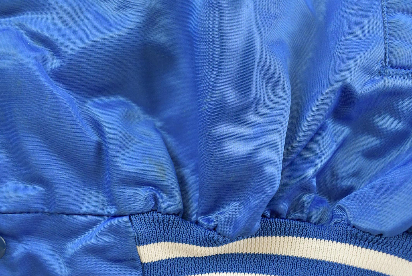 Vintage 1980s Indianapolis Colts NFL Locker Line Satin Bomber Jacket Men's XL
