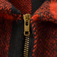 Vintage 1950s Melton Outer-Wear Full Zip Buffalo Plaid Wool Hunting Shacket Mens M