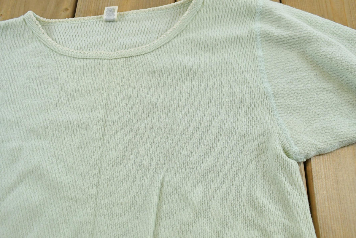 Vintage 2000s Lady Morgan Arctex Mint Green Thermal Long Sleeve T-Shirt Women's XL