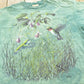 Vintage 2000s The Mountain Hummingbird Garden Tie Dye T-Shirt Men's XL