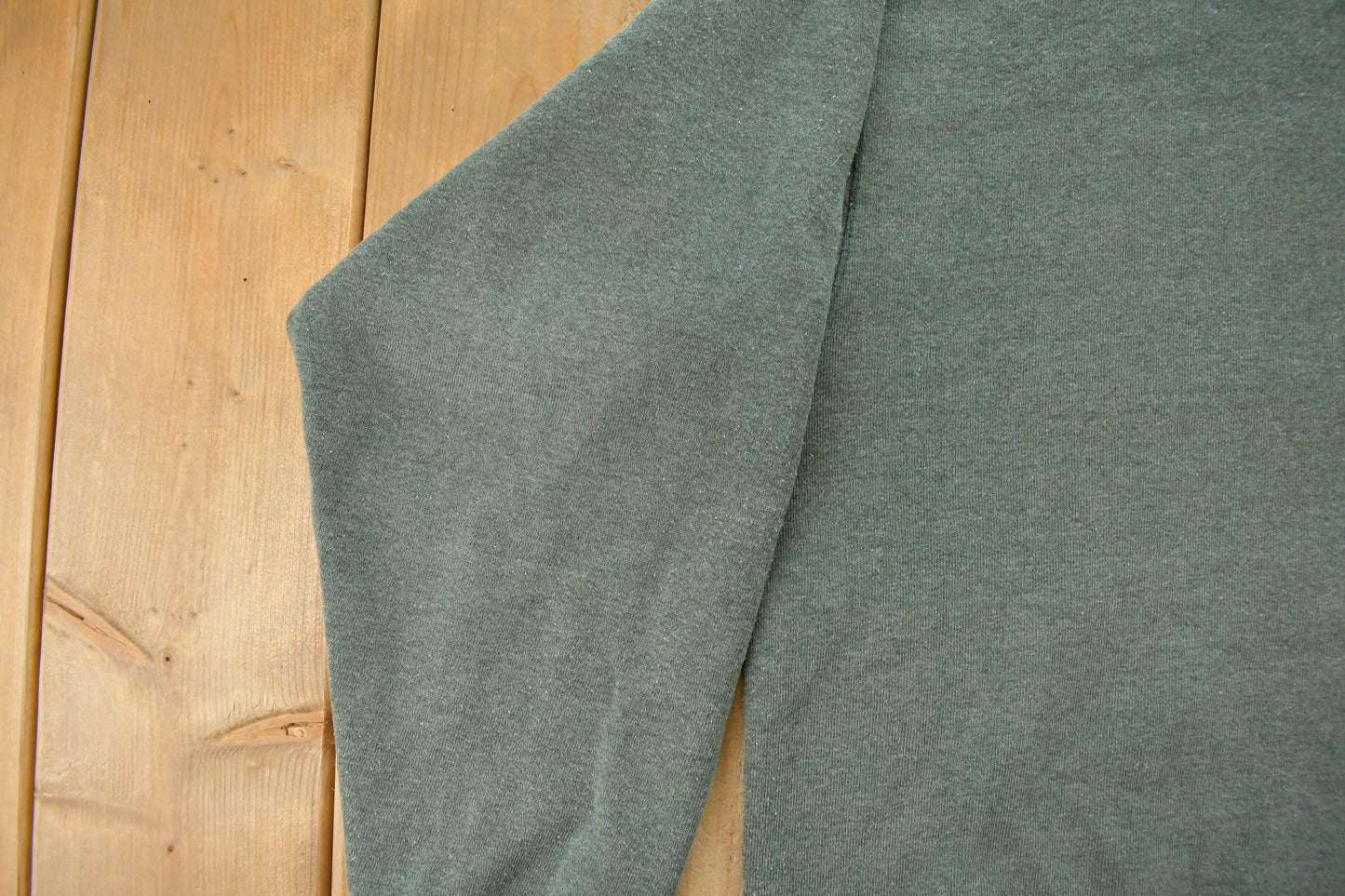 Vintage 1990s Members Mark Sun Faded Blank Green Crewneck Sweatshirt Men's XL