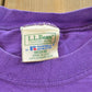 Vintage 1990s LL Bean Russell Athletic Blank Purple Pocket T-Shirt Mens M