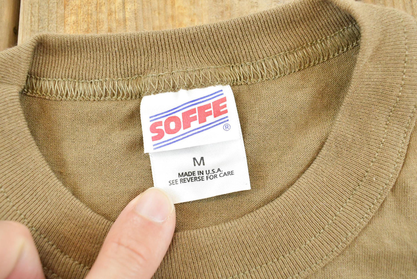 Vintage 1990s Blank Brown T-Shirt Men's M