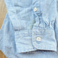 Vintage 1990s Polo Ralph Lauren Chambray RL Quality Goods American Flag Embroidered Button Down Shirt Men's L