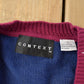 Vintage 1990s Context Golf Knit Cardigan Sweater Men's Large