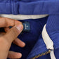 Vintage 1990s Polo Ralph Lauren Blue Thermal Lined Full Zip Hoodie Men's 2XL