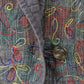 Vintage 1970s Woven Abstract Pattern Sport Coat Jacket Women's Large