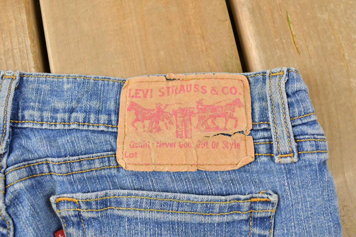 Vintage 2000s Levi's 518 Super Low Rise Bootcut Fit Denim Jeans Women's 31 x 28