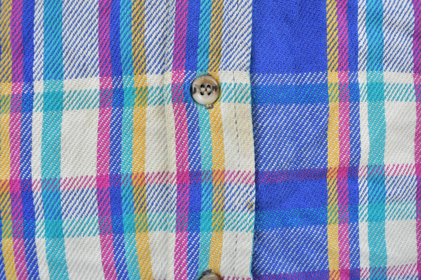 Vintage 1990s Mighty-Mac Plaid Flannel Button Up Shirt Men's XL