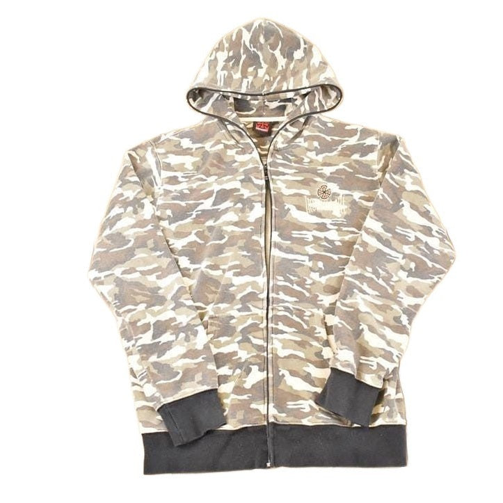 Vintage Y2K Independent Trucks Embroidered Logo Skateboarding Hoodie Sweatshirt Men's L