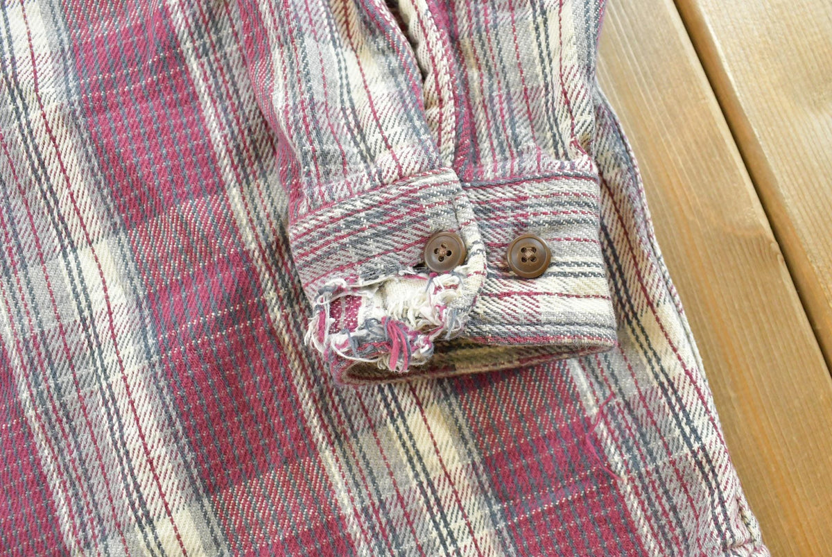 Vintage 1990s St. John's Bay Heavyweight Flannel Plaid Button Up Shirt Men's L