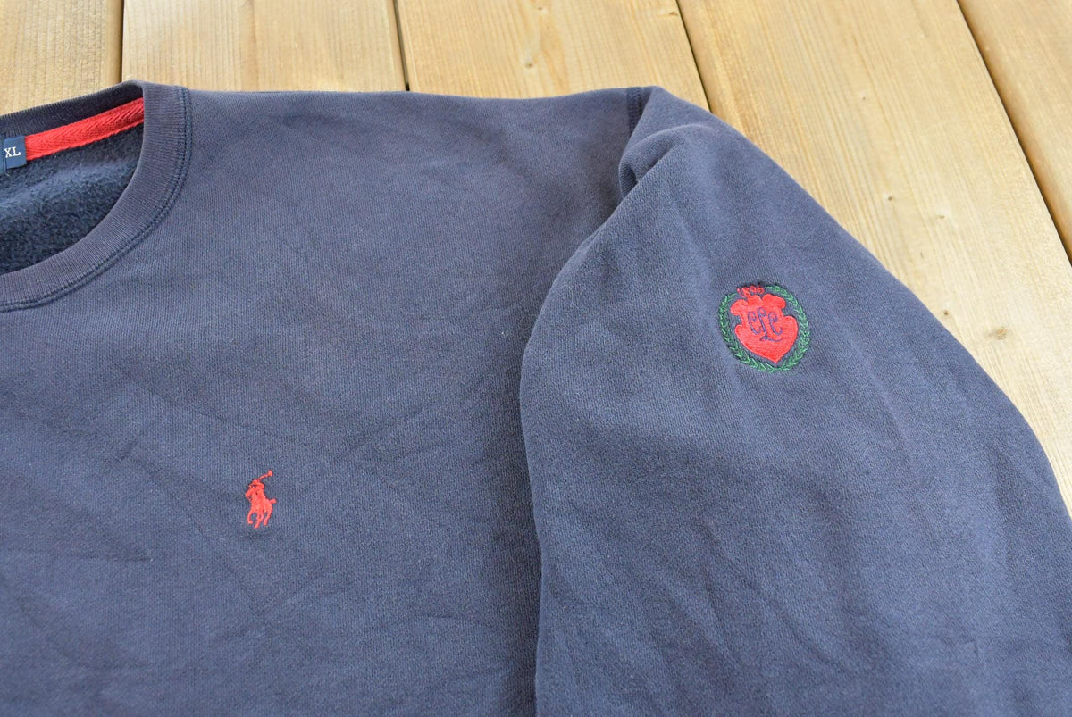 Vintage 1990s Polo Ralph Lauren Small Logo Crewneck Sweatshirt Men's 3XL