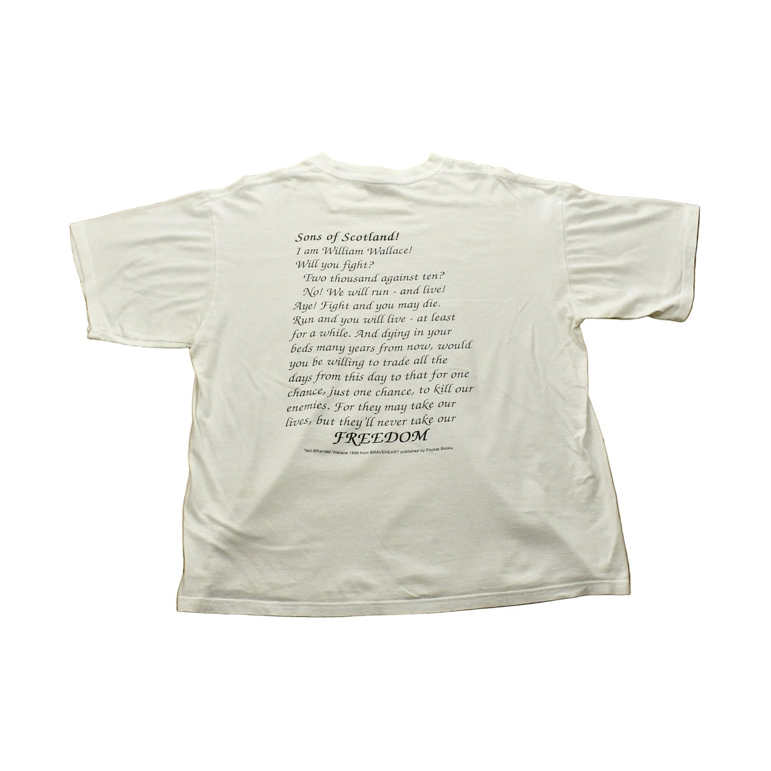 Vintage 90's Braveheart Graphic T-Shirt Men's 2XL