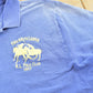 Vintage 1990's Polo Ralph Lauren Blue Double Pony Dual Match Number 2 Collared Golf T Shirt Men's XL