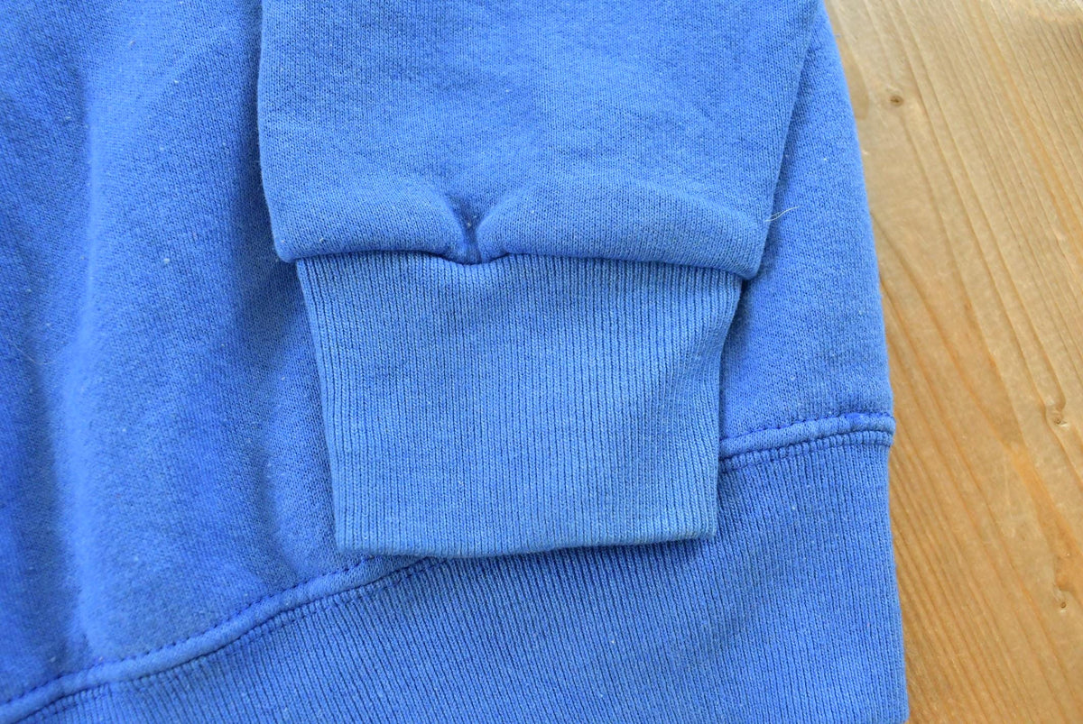 Vintage 1990s Blank Blue Crewneck Sweatshirt Men's L