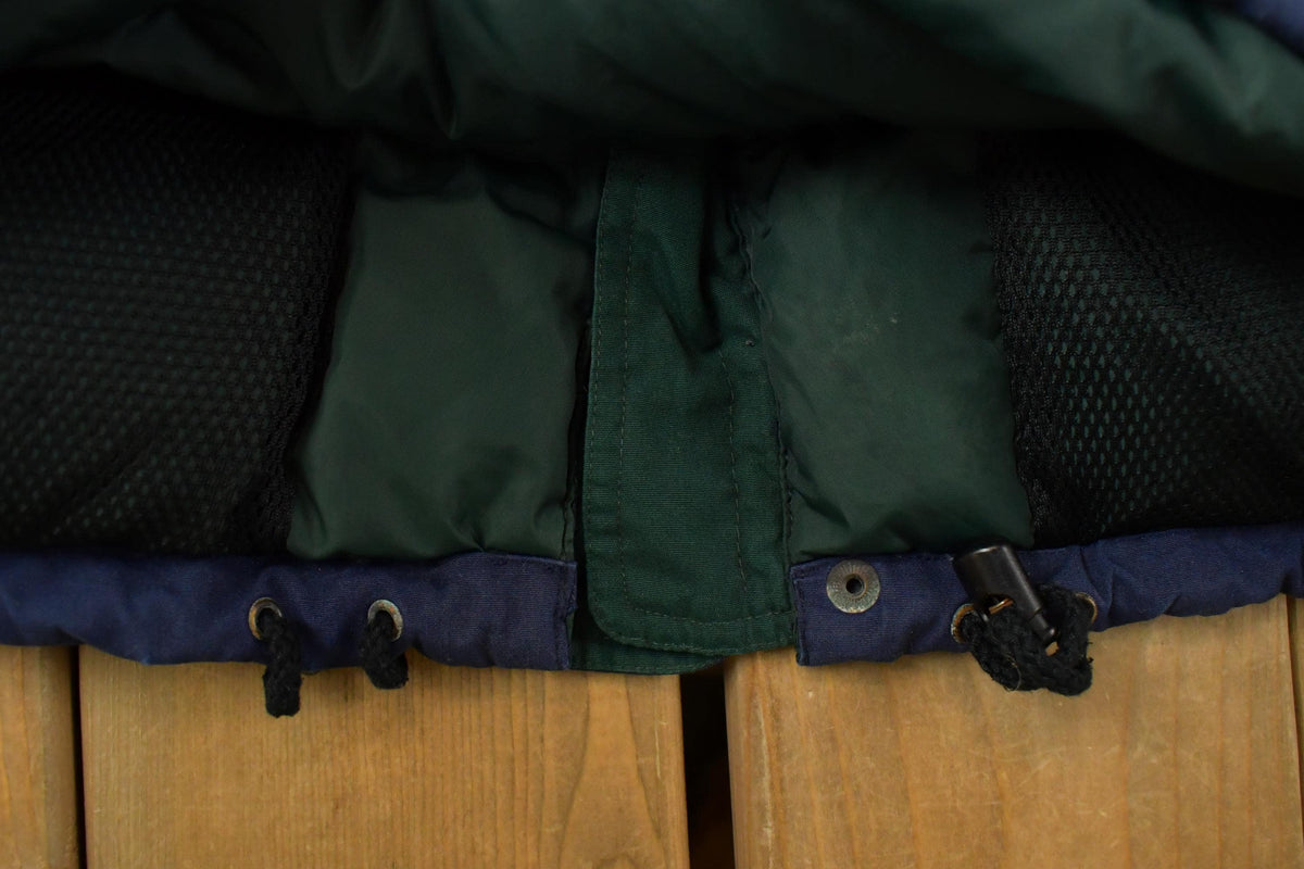 Vintage 1990s Eddie Bauer Ridgeline Goose Down Hooded Jacket Men's 2XL Tall