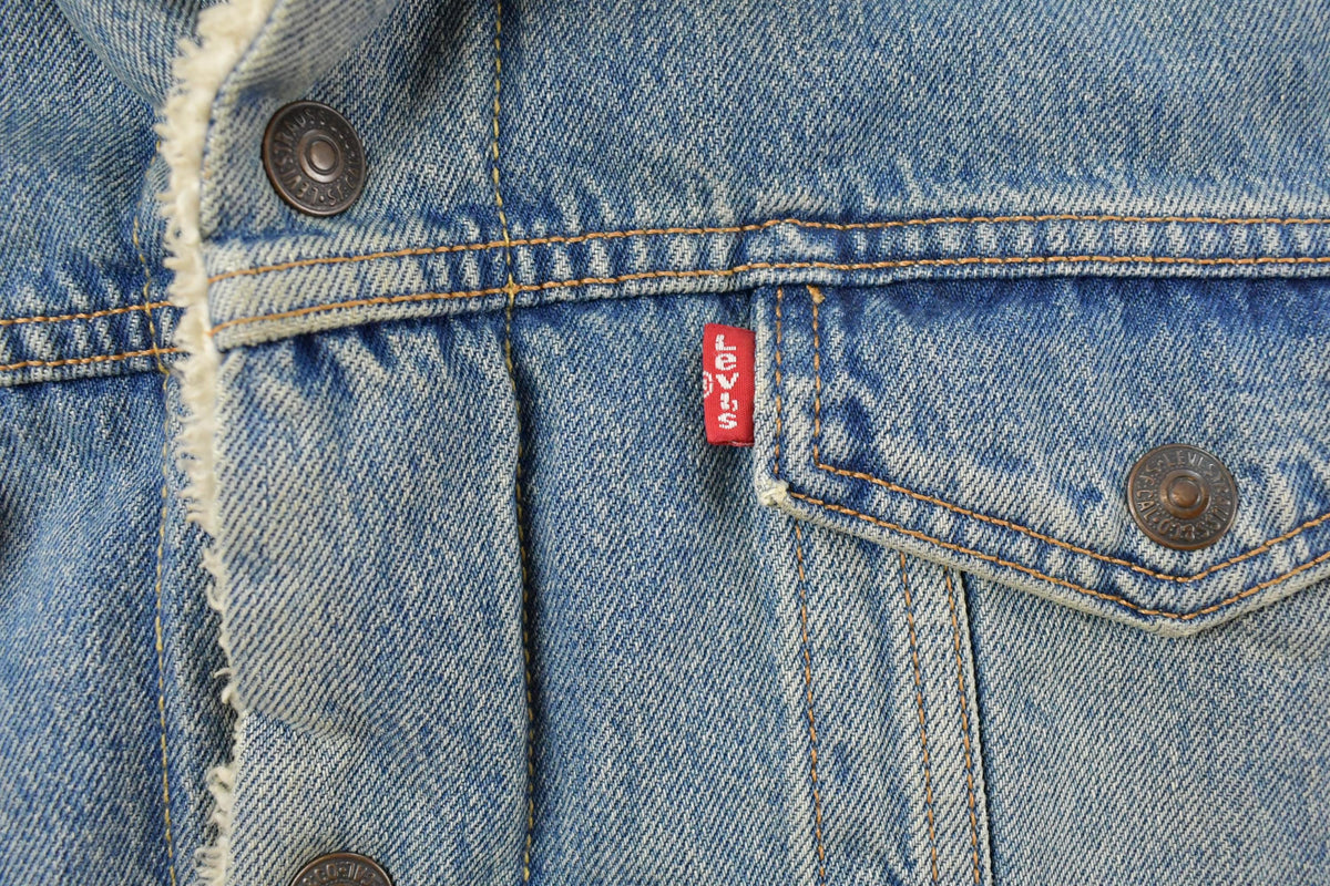 Vintage 2000s Levi's Sherpa Lined Denim Jean Jacket Men's Large