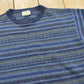 Vintage 1990s LL Bean Wool Knit Striped Sweater Men's L