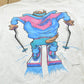 Vintage 1994 Taz Ski Looney Tunes Cartoon Graphic T-Shirt Mens L