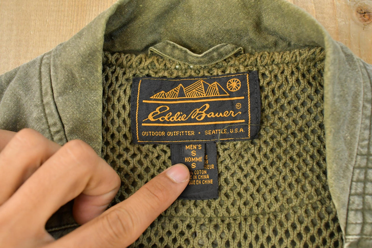 Vintage 1990s Eddie Bauer Fishing Vest Jacket Men's S Men's Medium