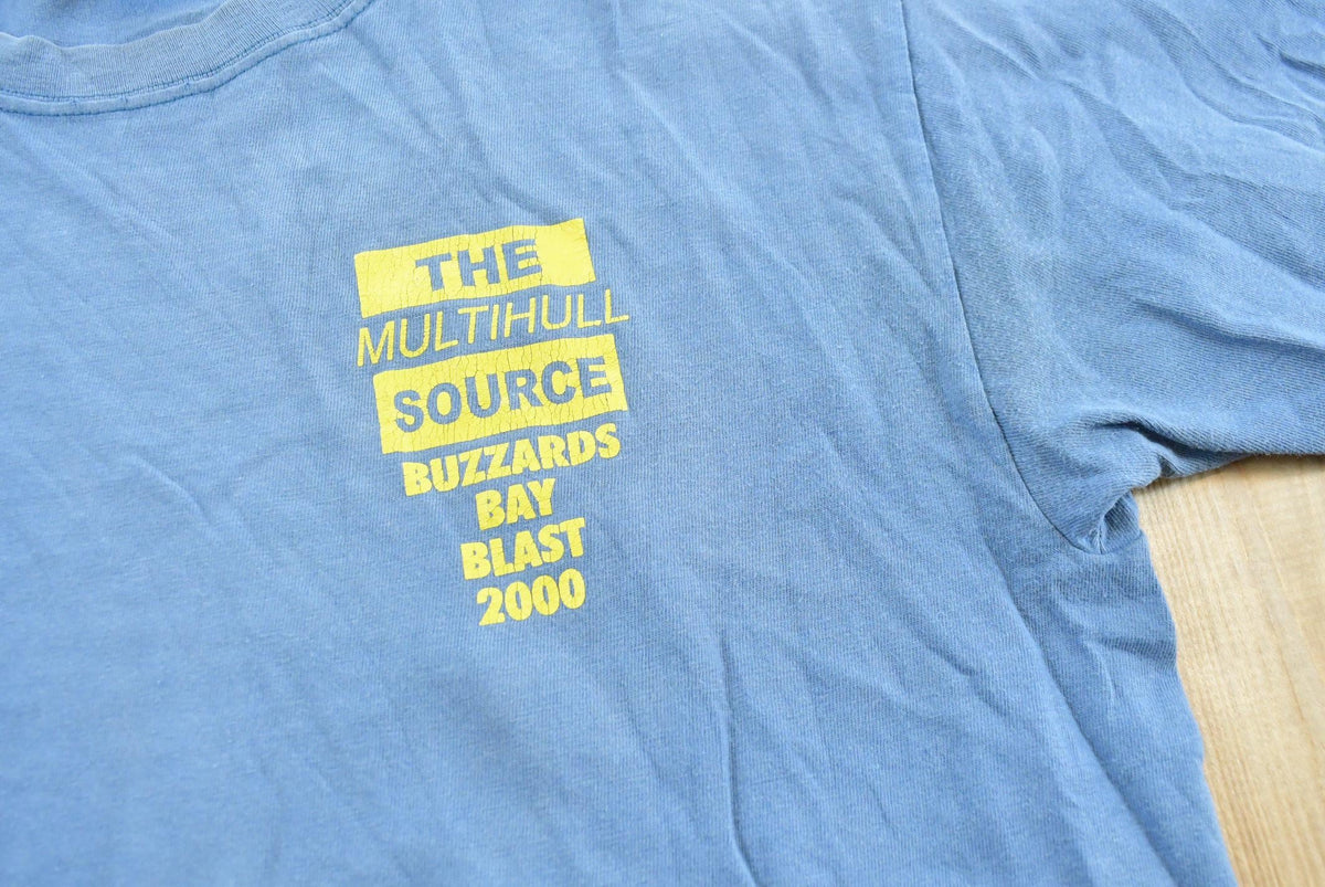 Vintage 2000 Buzzards Bay Blast Massachusetts Sailboat Yacht Club Souvenir T-Shirt Men's M