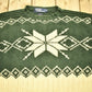 Vintage 1990s Polo Ralph Lauren Snowflake Knit Crewneck Sweater Men's XL