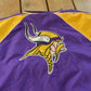 Vintage Y2K Minnesota Vikings Pullover NFL Football Windbreaker Jacket Men's XXL