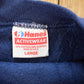 Vintage 1990s Hanes Activewear Blank Navy Raglan Crewneck Sweatshirt Men's M