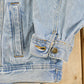 Vintage 1990s Wrangler Workwear Distressed Denim Trucker Jean Jacket Men's XL
