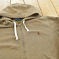 Vintage 1990s Polo Ralph Lauren Blue Thermal Lined Full Zip Hoodie Men's 2XL