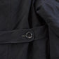 Vintage 1970s Wool Fur Collar Trench Coat Men's Large