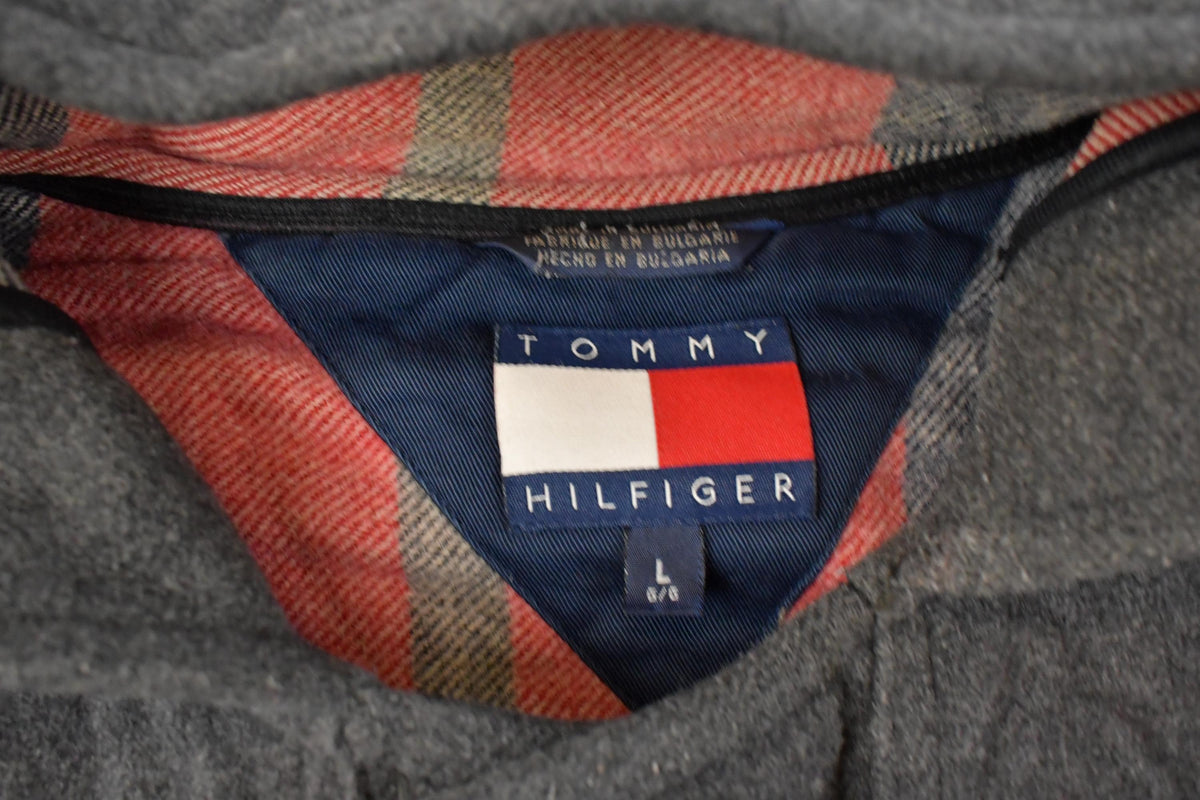 Vintage 1990s Tommy Hilfiger Wool Duffle Coat Men's Large
