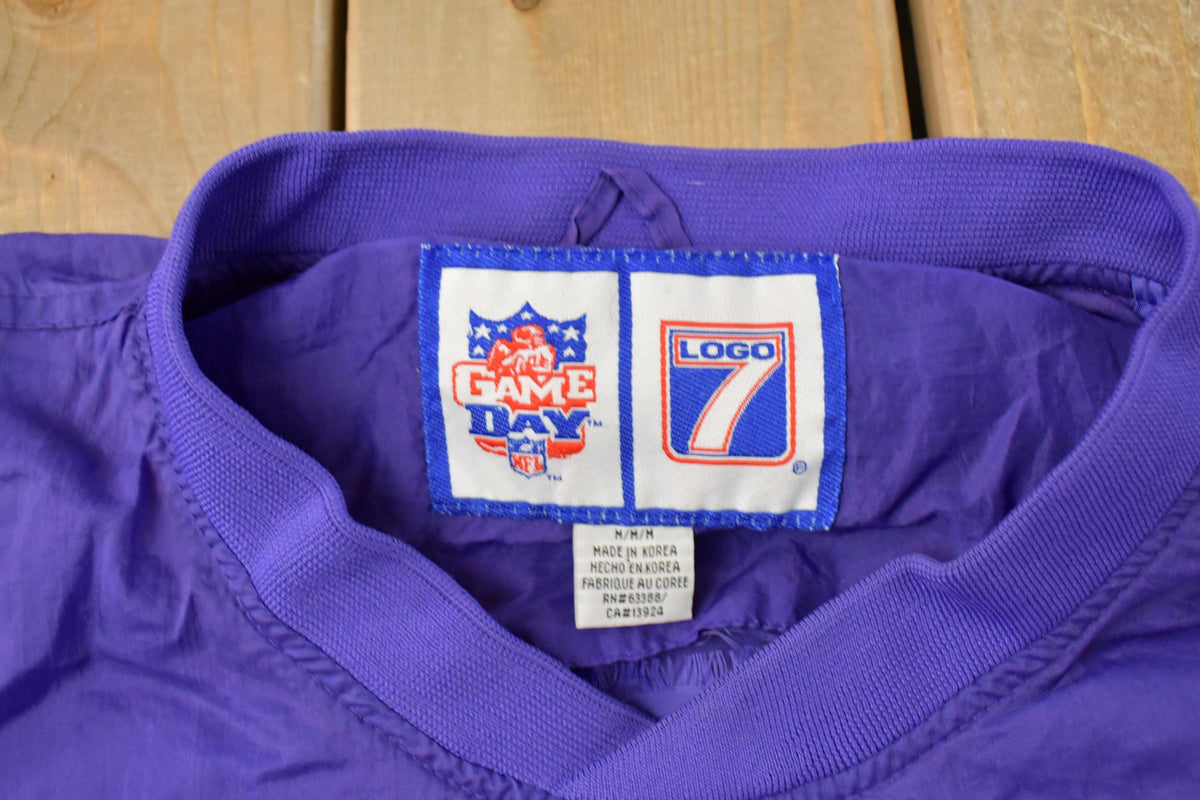 Vintage 1990s Minnesota Vikings NFL Logo 7 Pullover Jacket Men's M