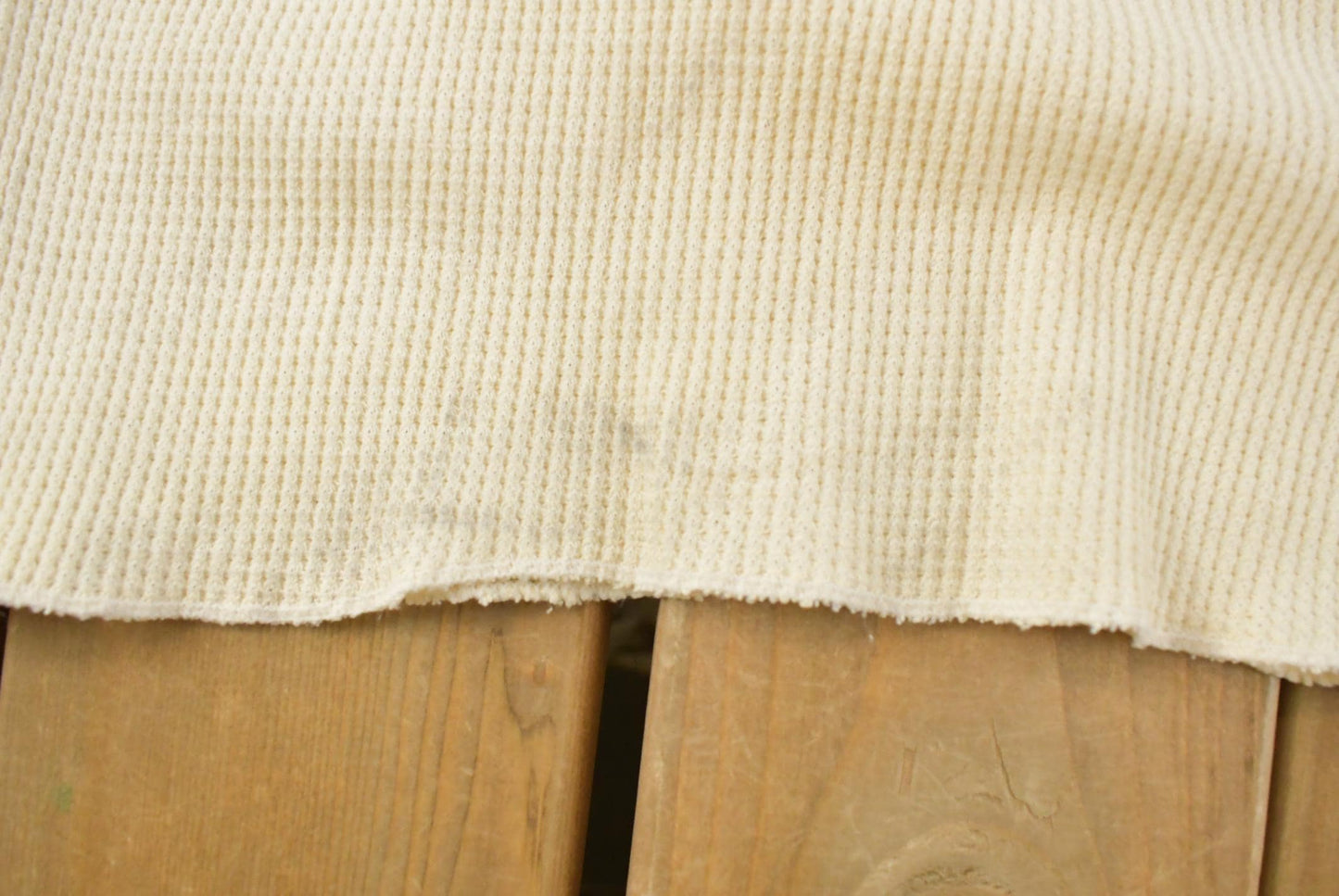 Vintage 1970s Thermal Waffle Knit Long Sleeve Shirt Men's M-L