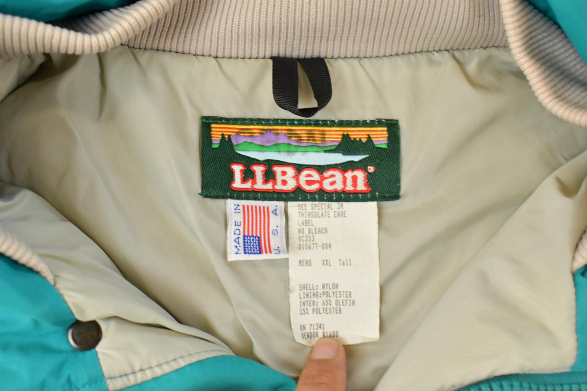 Vintage 1990s L.L. Bean Parka Hooded Jacket Men's 2XL Tall