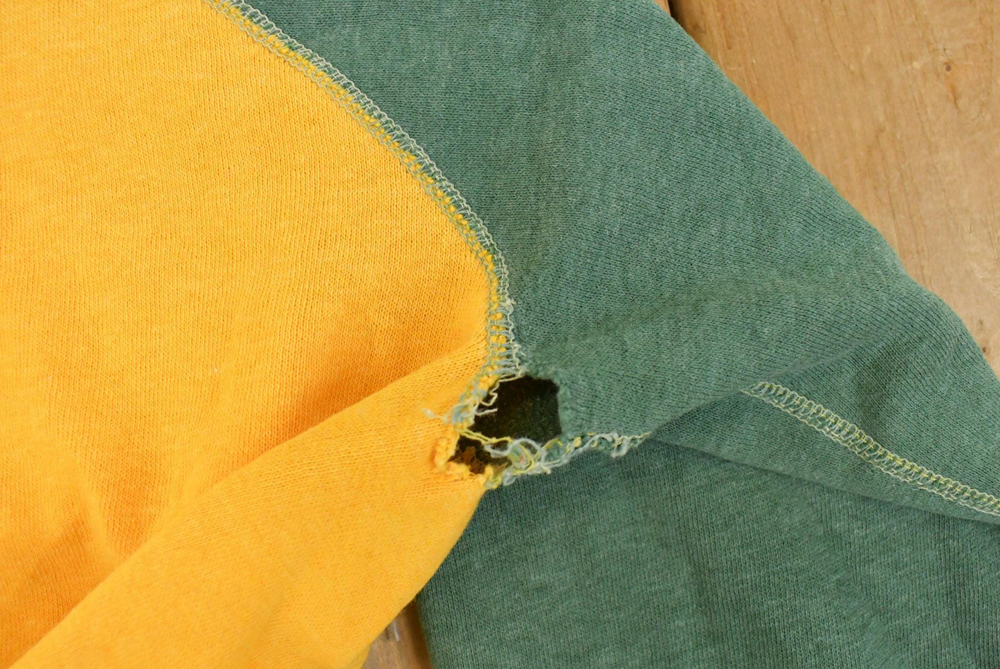 Vintage 1960s Sportswear Quality Knit Blank Thrashed Crewneck Sweatshirt Men's 2XS Men's 2XL