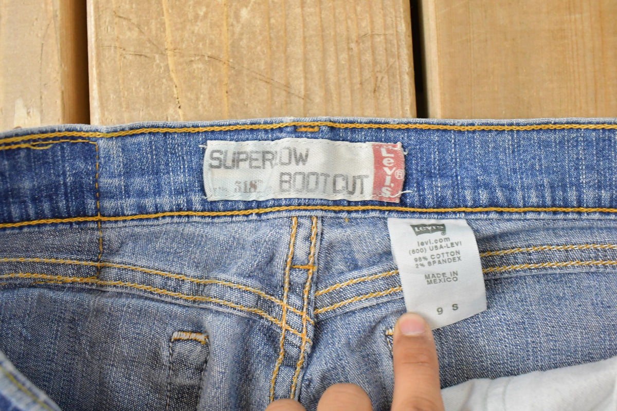 Vintage 2000s Levi's 518 Super Low Rise Bootcut Fit Denim Jeans Women's 31 x 28