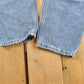 Vintage 2000s Levi's 550 Relaxed Fit Tapered Leg Denim Blue Jeans Women's 33 x 30.5