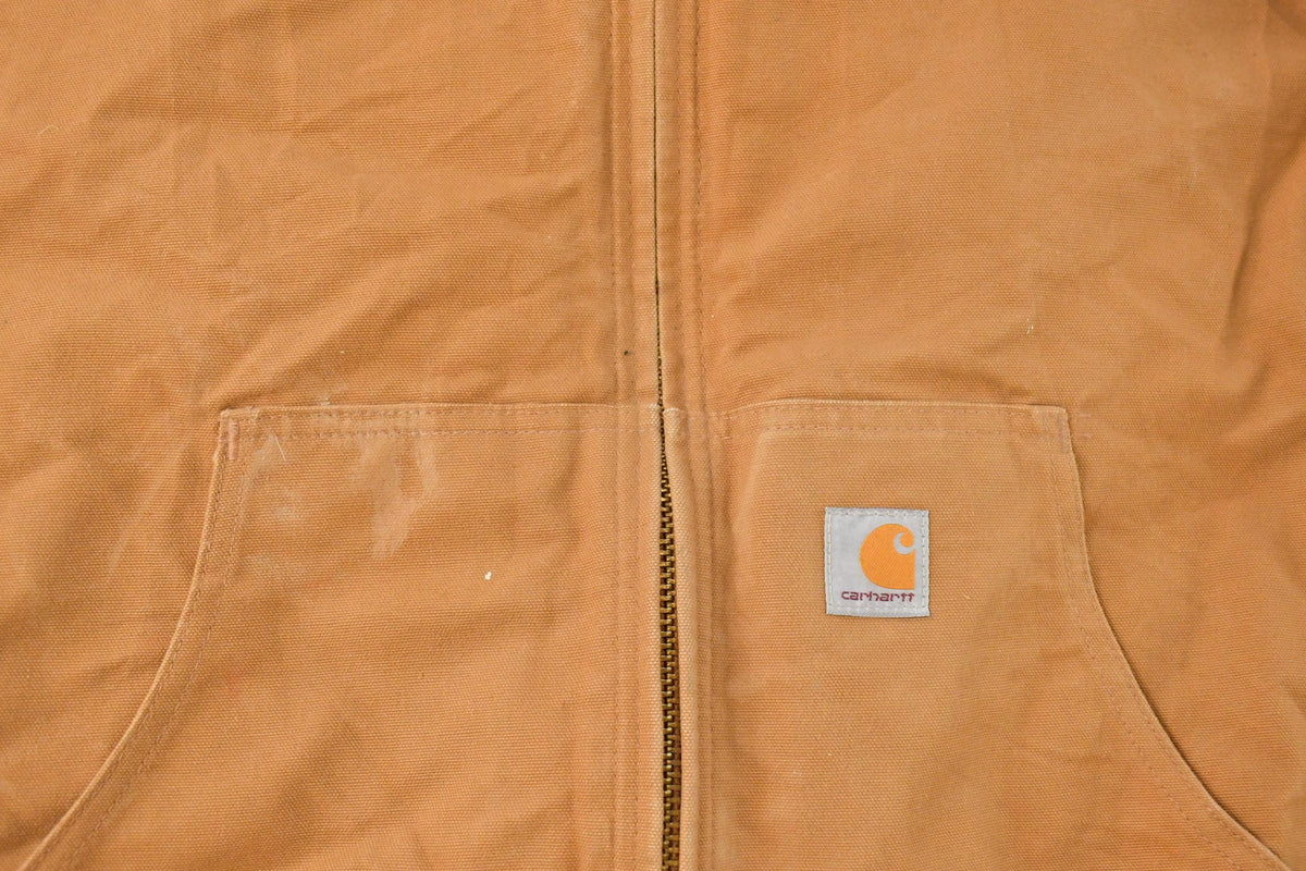 Vintage 2000s Carhartt Canvas Hooded Jacket Men's XL